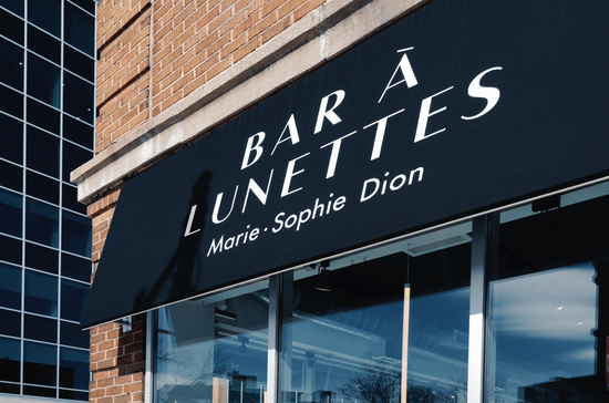 Boutique devanture BAR À LUNETTES Marie-Sophie Dion