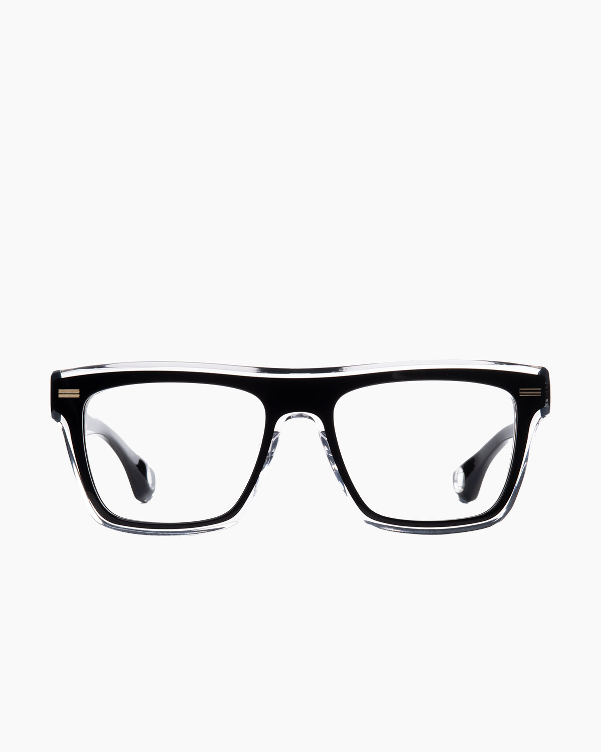 black plastic rectangle eyeglasses by Blake Kuwahara model Erickson, front view, lunettes de vue rectangle couleur noir
    >
  </div>
  <button class=