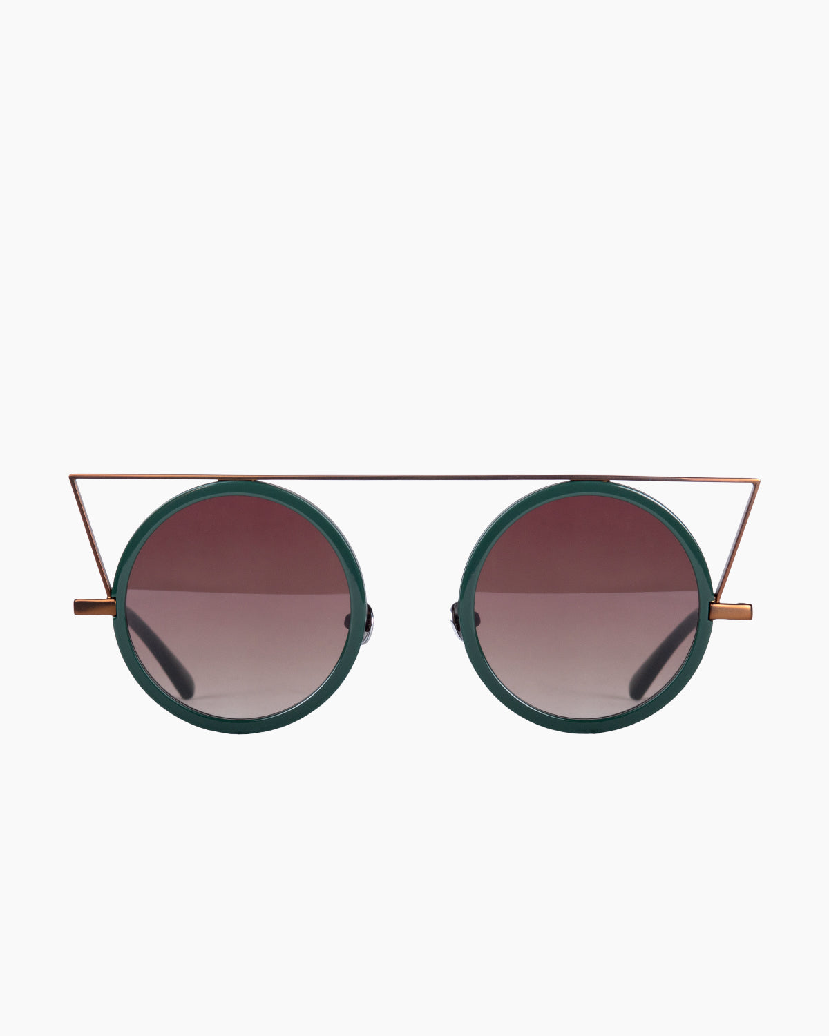 Gamine - QuadrilateroS - Copper/DarkGreen | glasses bar:  Marie-Sophie Dion