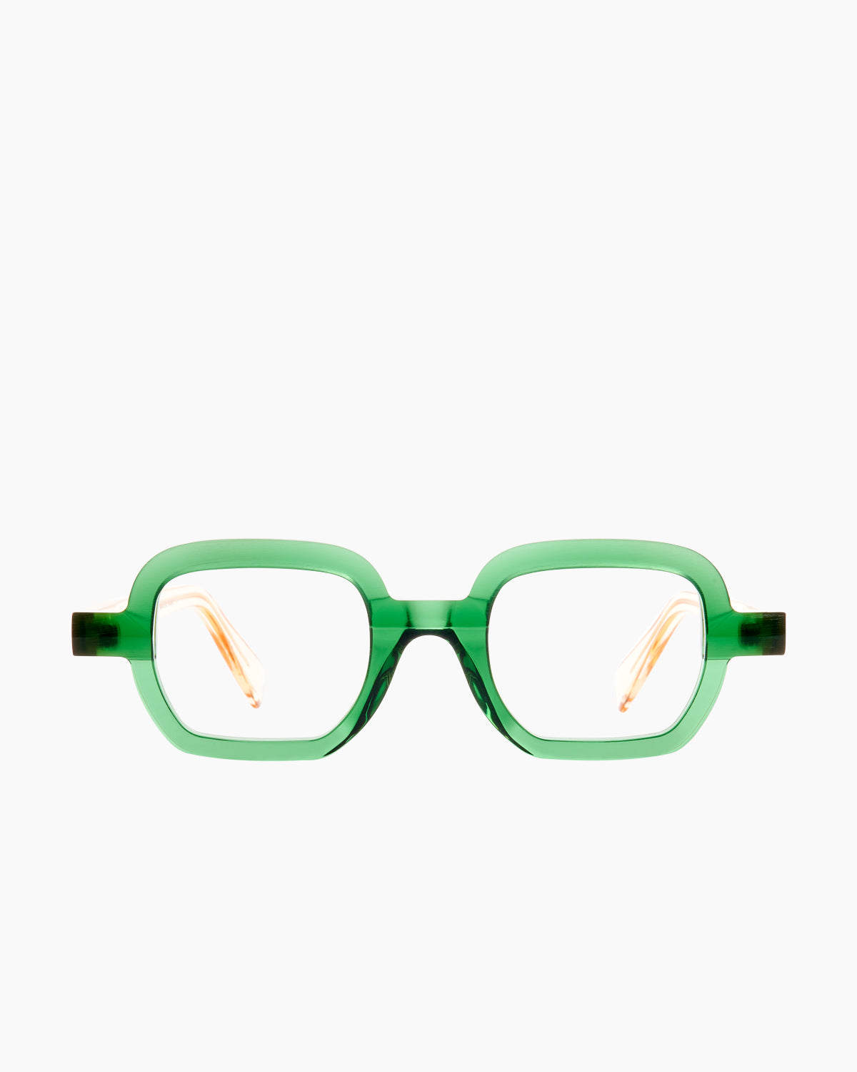 green plastic rectangle eyeglasses by Anne et Valentin model reflet, front view, lunettes de vue rectangle couleur vert
    >
  </div>
  <button class=