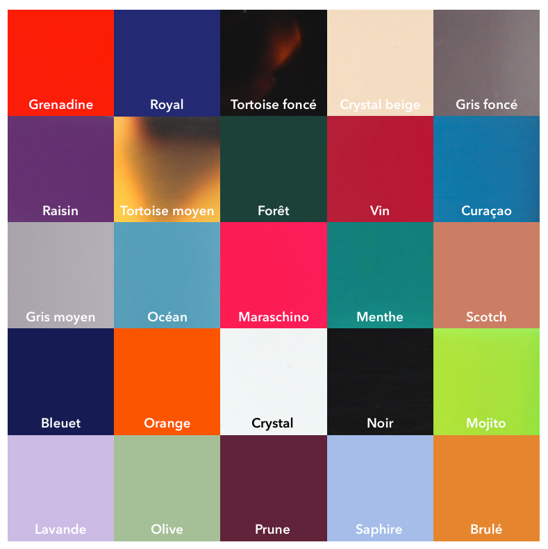 black plastic rectangle eyeglasses by Marie-Sophie Dion model Archer, front view, lunettes de vue rectangle couleur Noir
