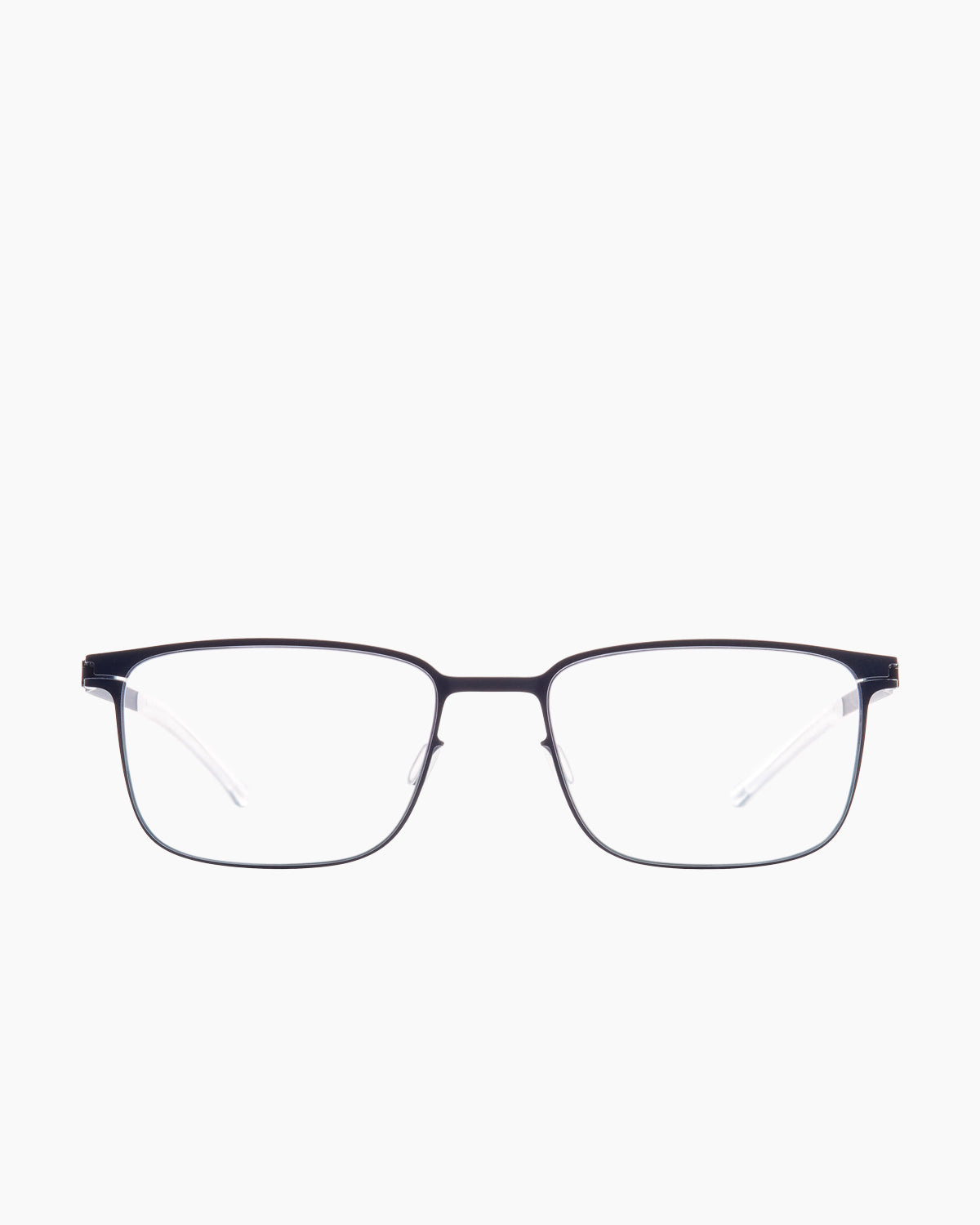 black metal rectangle eyeglasses by Mykita model Bud, front view, lunettes de vue rectangle couleur noir
    >
  </div>
  <button class=