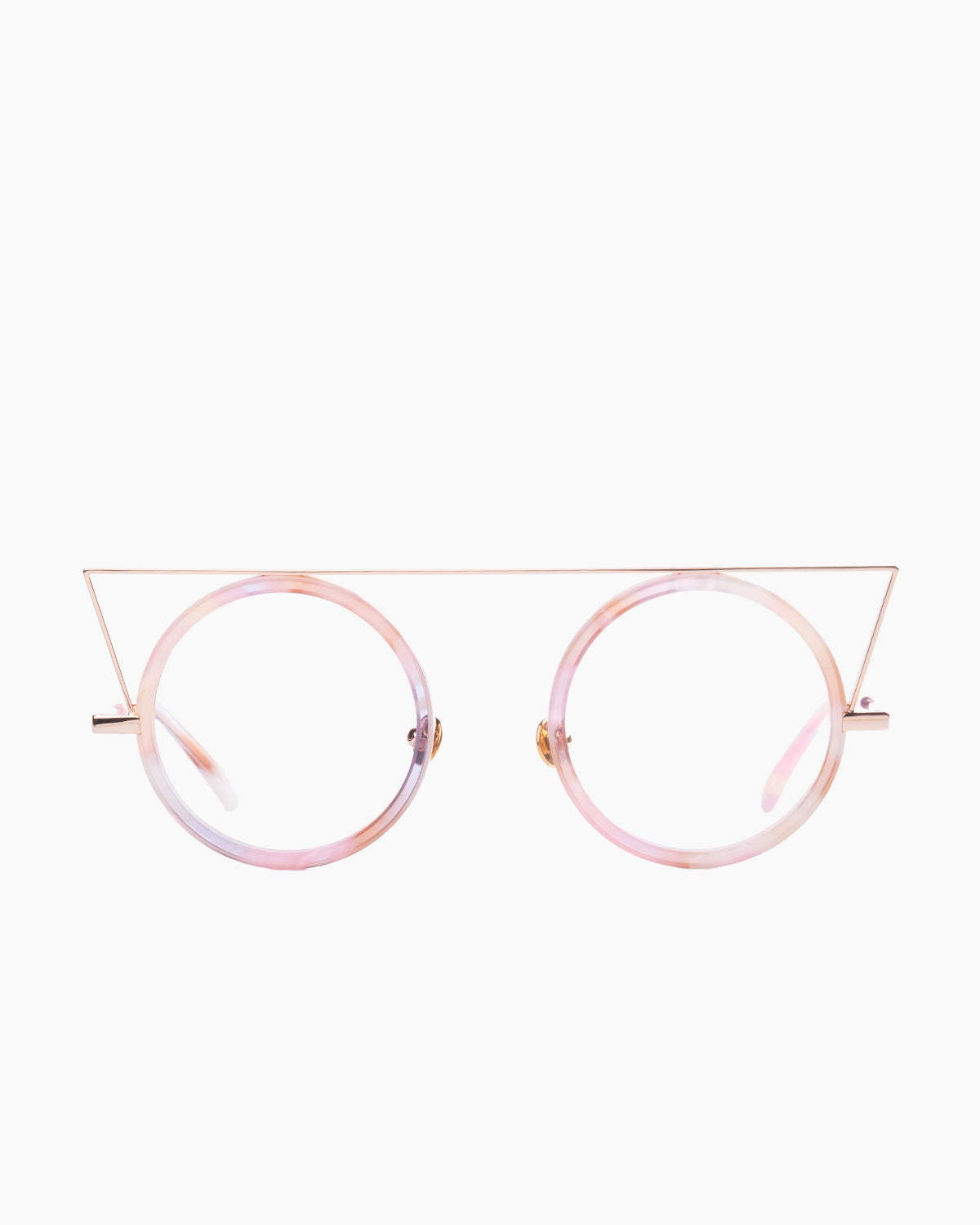 Gamine - QuadrilateroS - Gold/pinkHavana | Bar à lunettes:  Marie-Sophie Dion