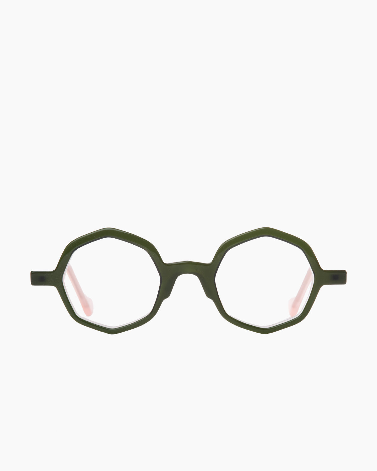 green plastic octogon eyeglasses by Anne et Valentin model Adelys, front view, lunettes de vue octogone couleur vert
    >
  </div>
  <button class=
