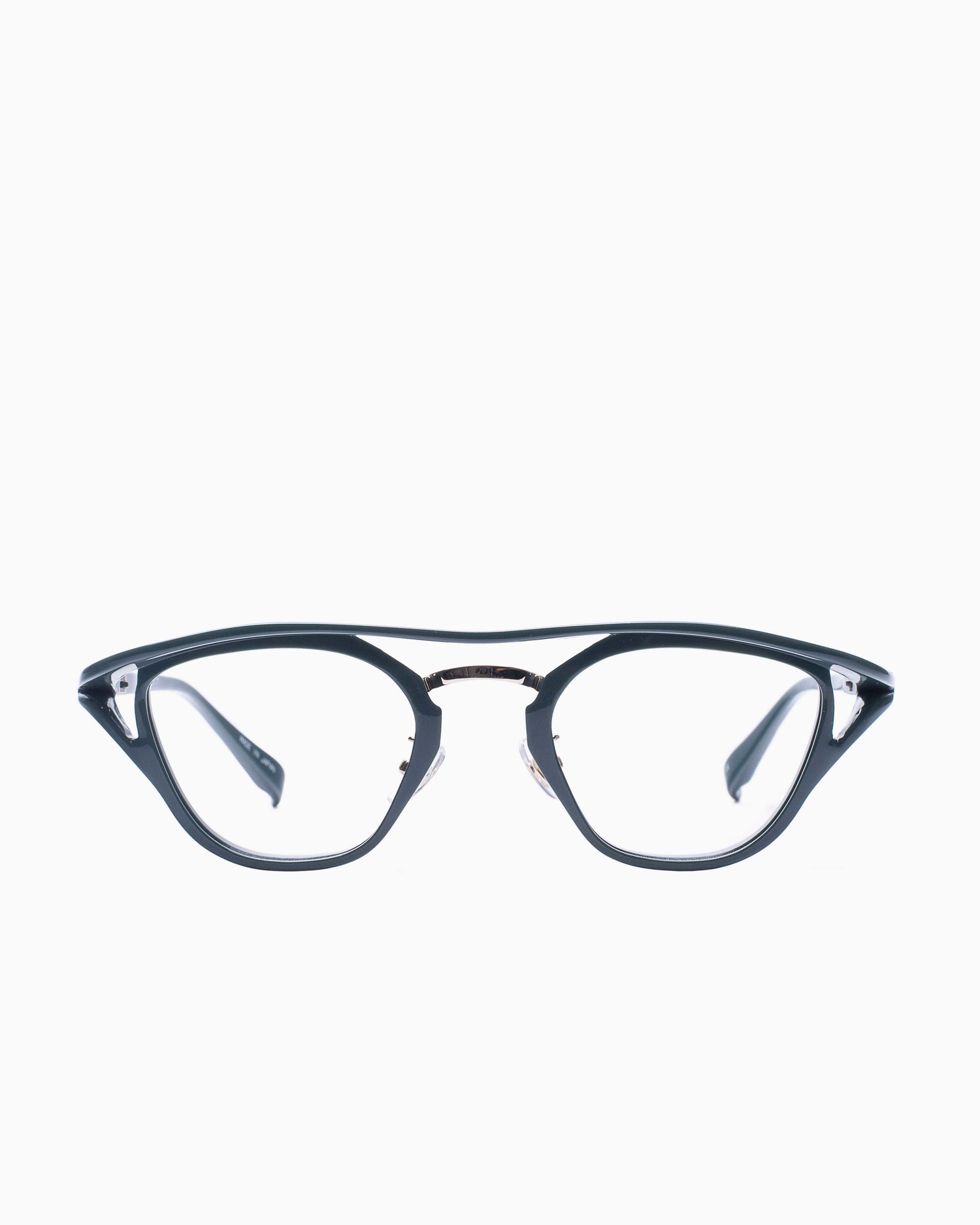 turquoise plastic aviator eyeglasses by Factory 900 model RF101, front view, lunettes de vue turquoise aviateur