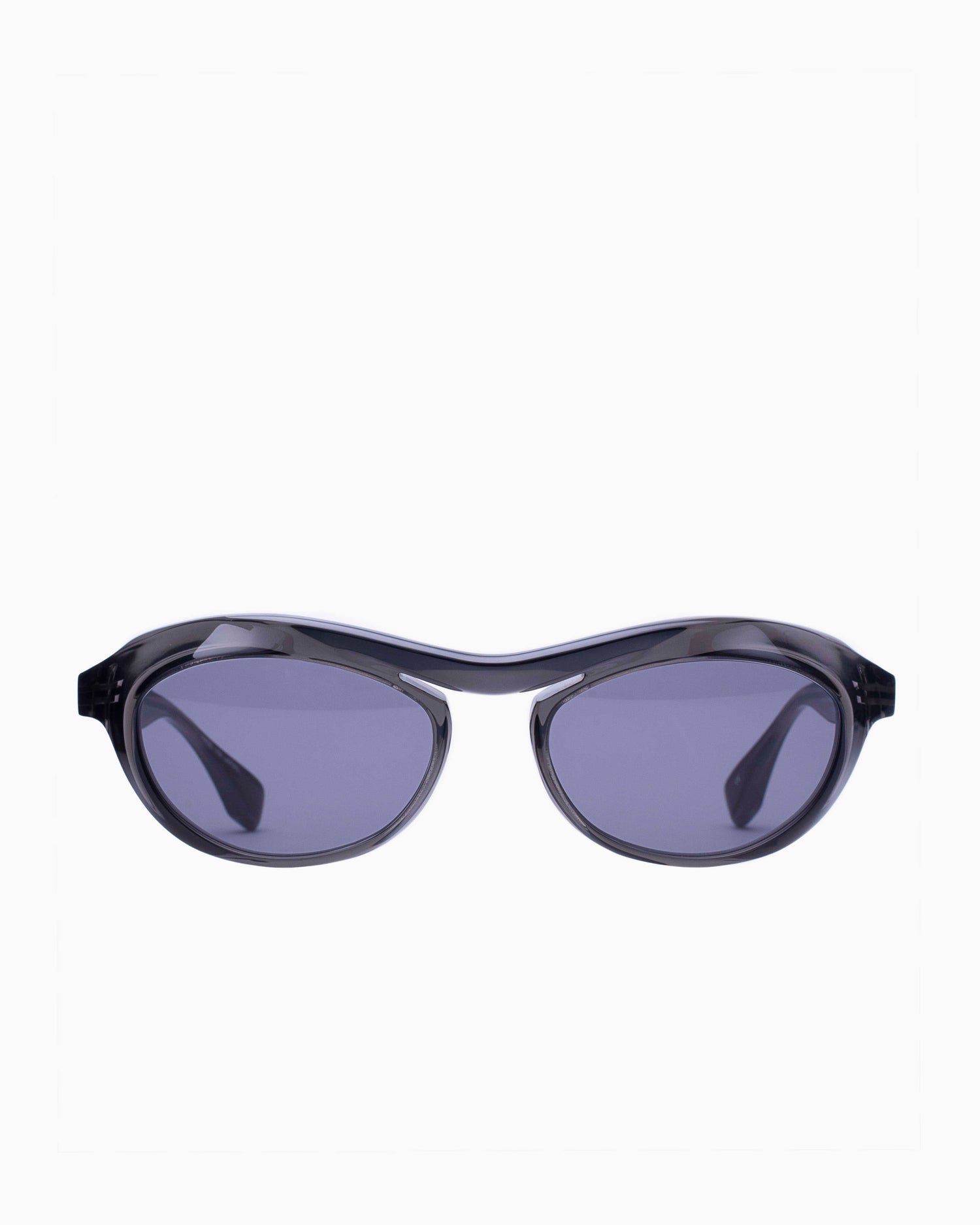 black plastic oval  sunglassesby Factory 900 model FA350, front view, lunettes de vue ovale couleur Noir