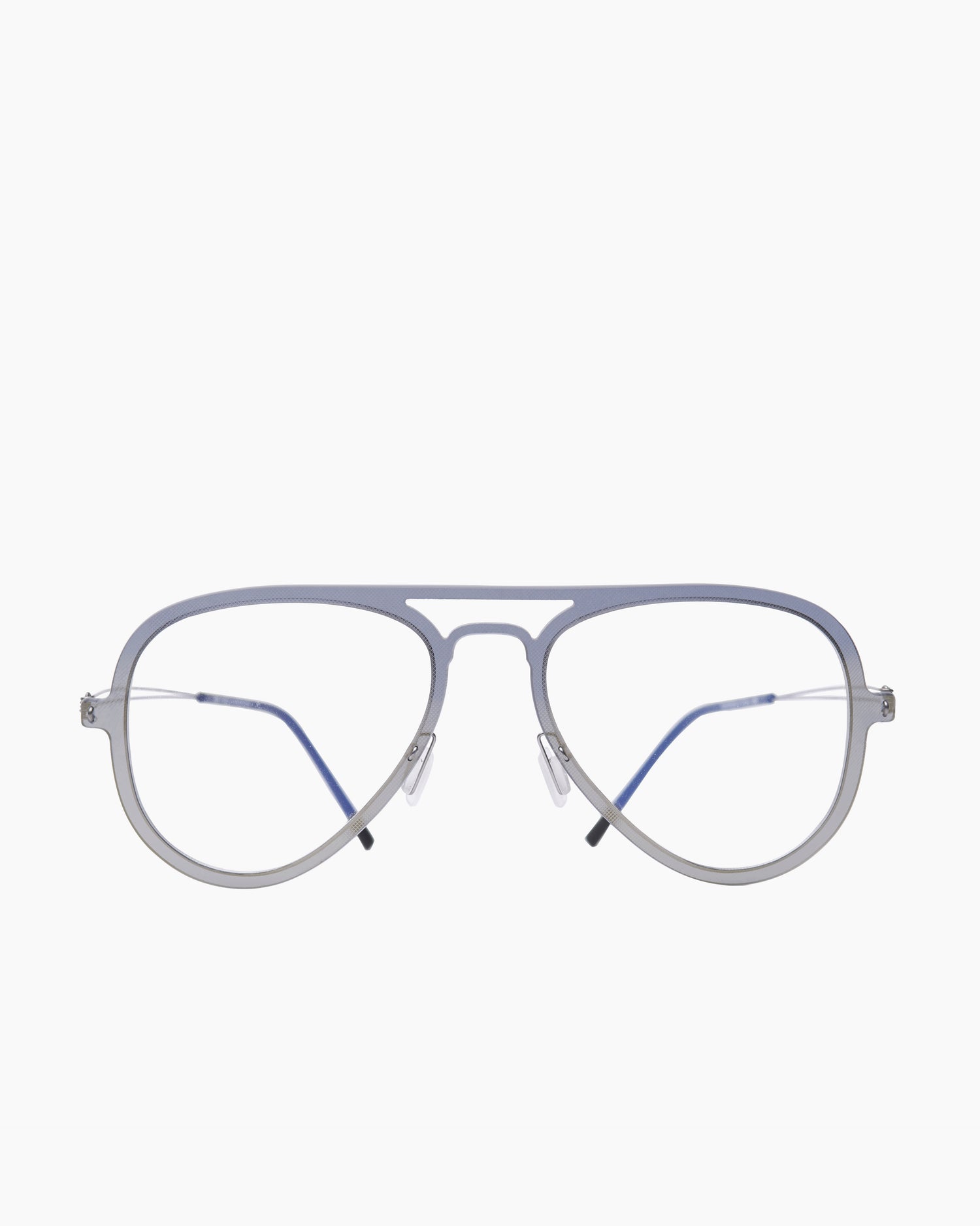 gold metal aviator eyeglasses by monogram model MCHA005, front view, lunettes de vue or aviateur