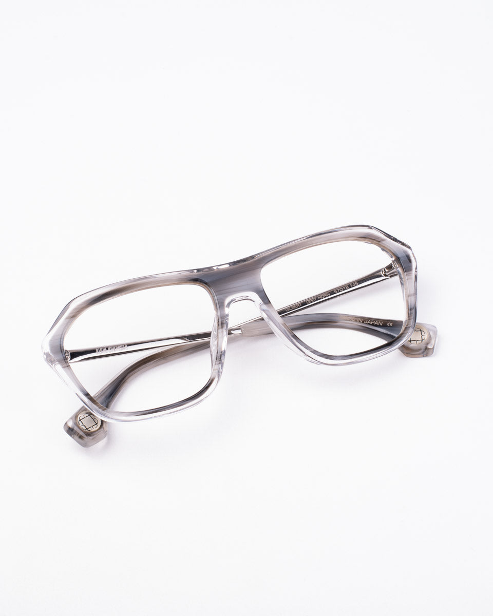 Blake Kuwahara - Gilbert - Gray horn | glasses bar:  Marie-Sophie Dion