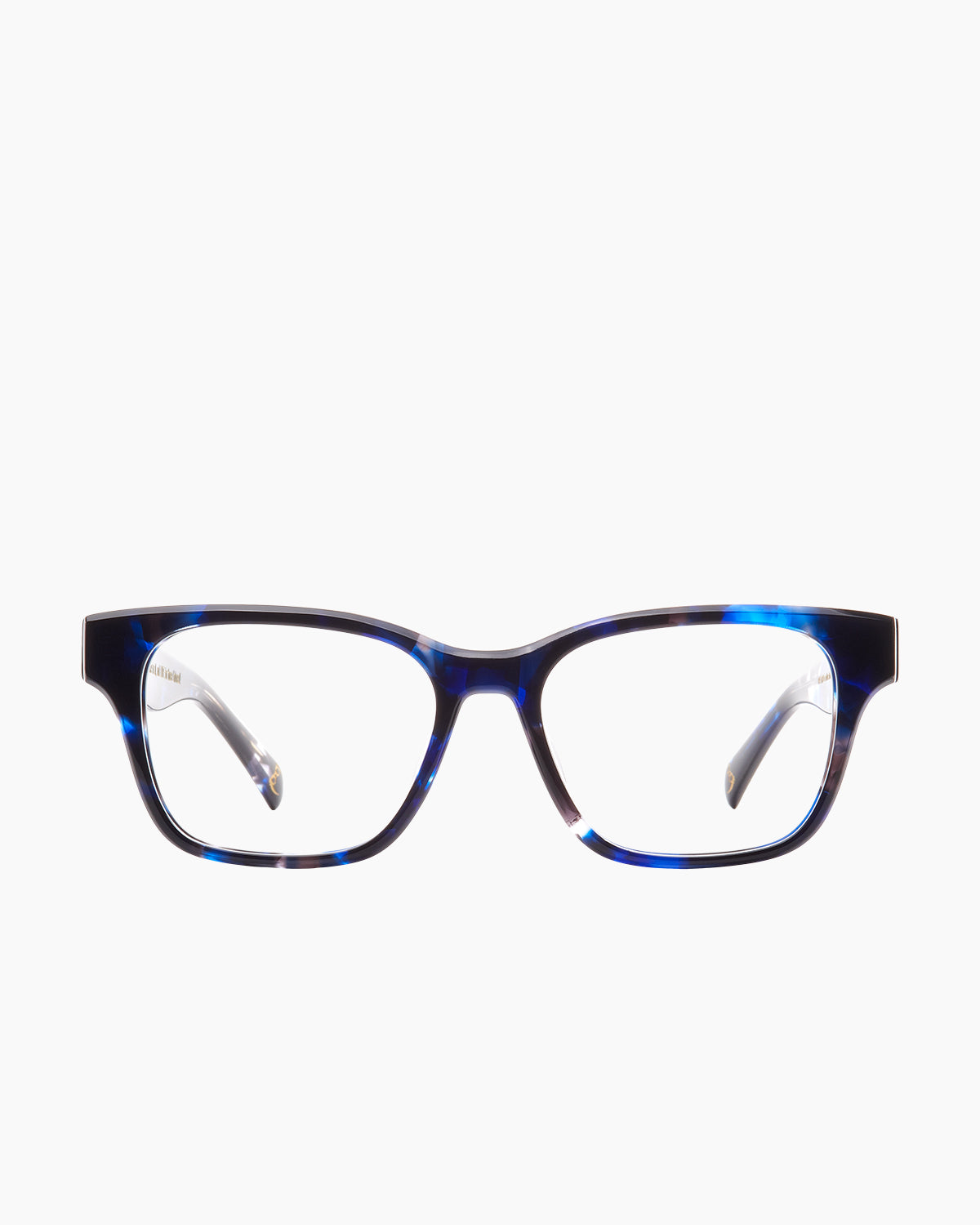 tortoise plastic rectangle eyeglasses by Spectacleeyeworks model Camden, front view, lunettes de vue rectangle couleur écaille de tortue