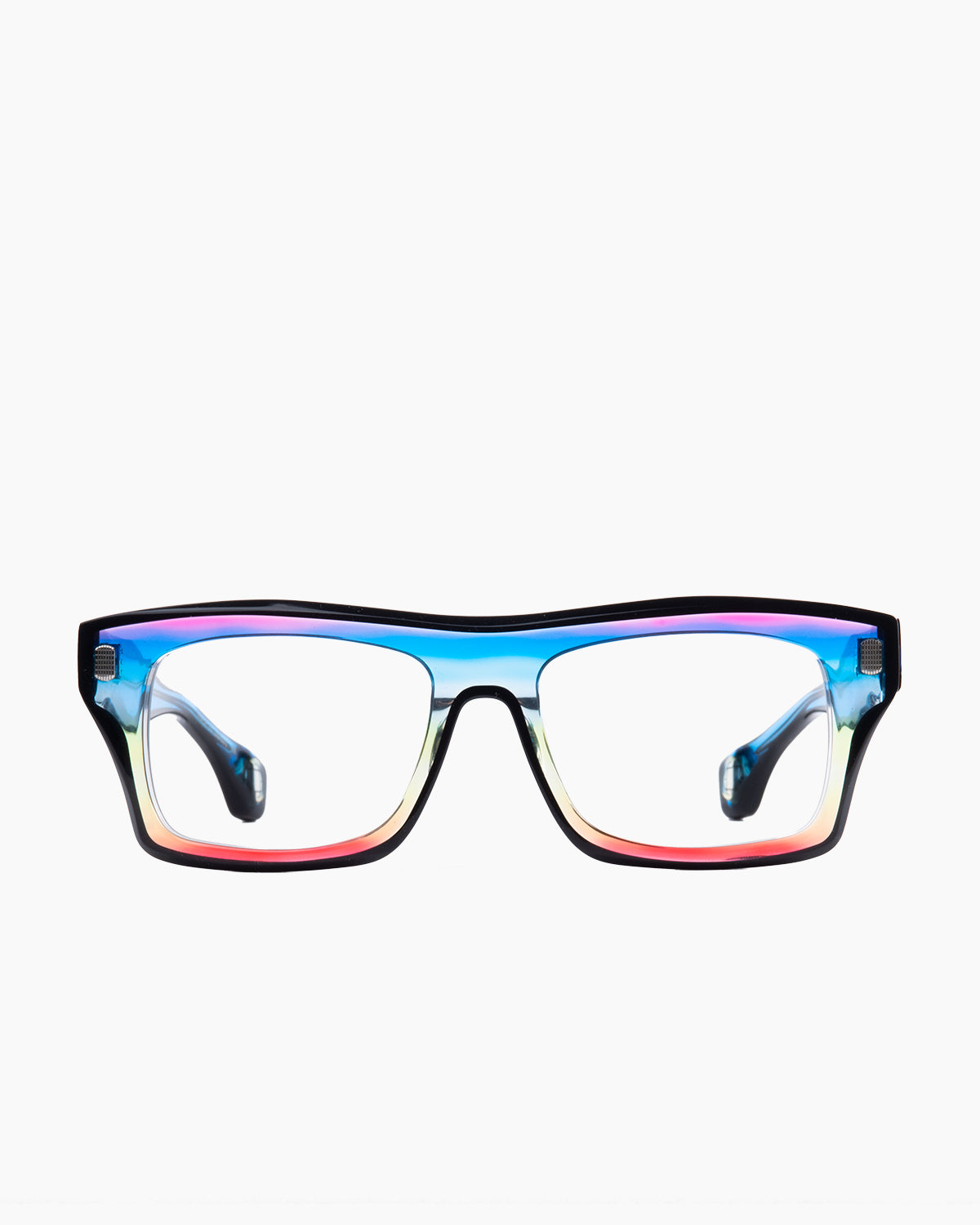 blue plastic rectangle eyeglasses by Blake Kuwahara model Chambers, front view, lunettes de vue rectangle couleur Bleu
    >
  </div>
  <button class=