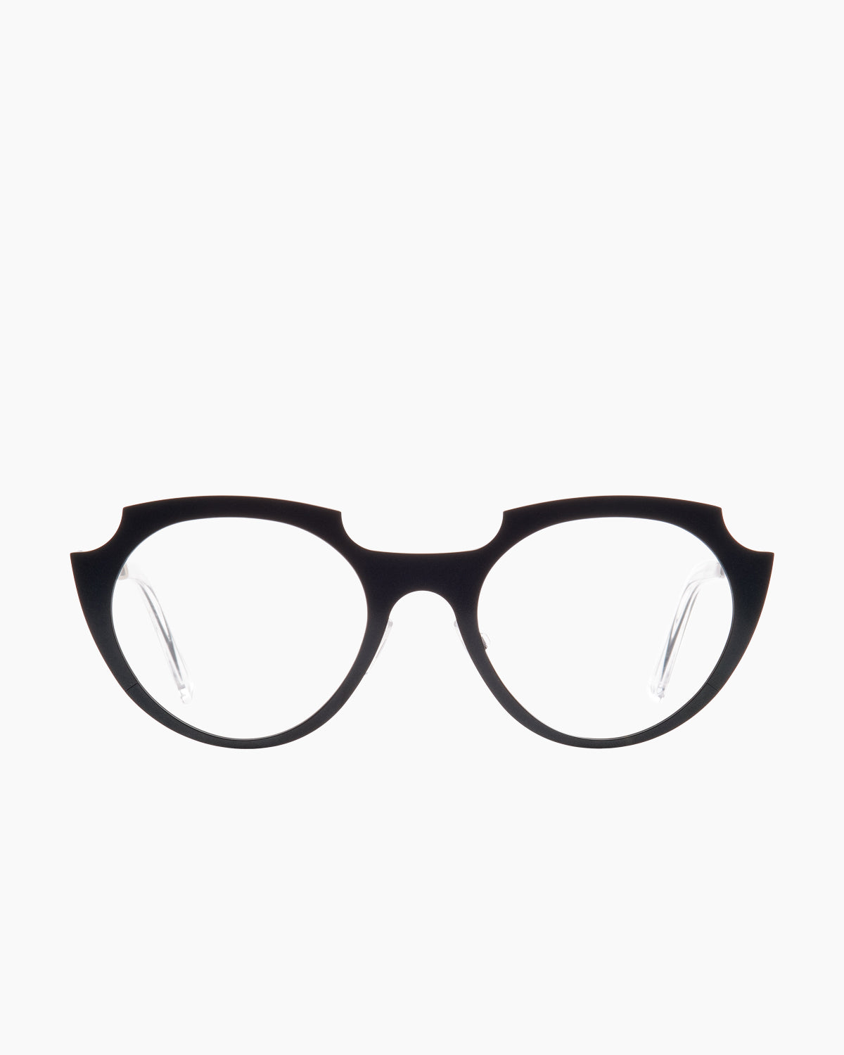 green metal oval eyeglasses by Theo model Toujours, front view, lunettes de vue ovale couleur vert
