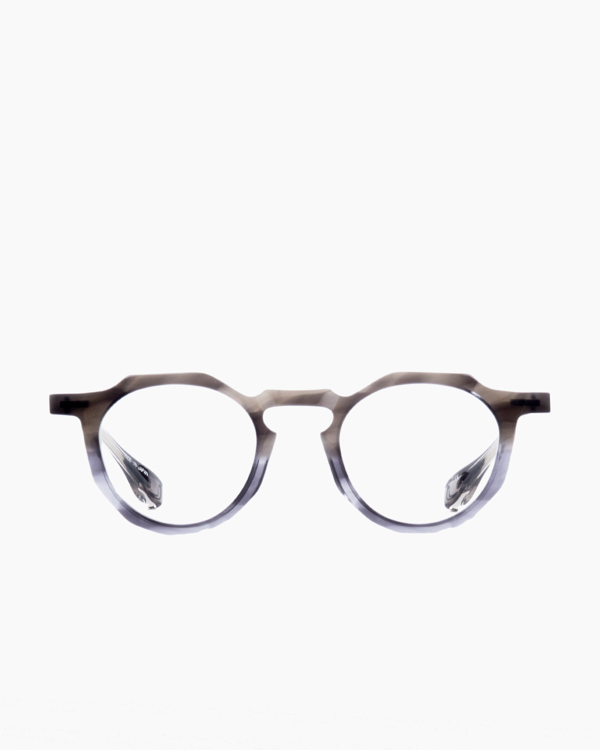 grey plastic round eyeglasses by Factory 900 model RF038, front view, lunettes de vue Gris rond