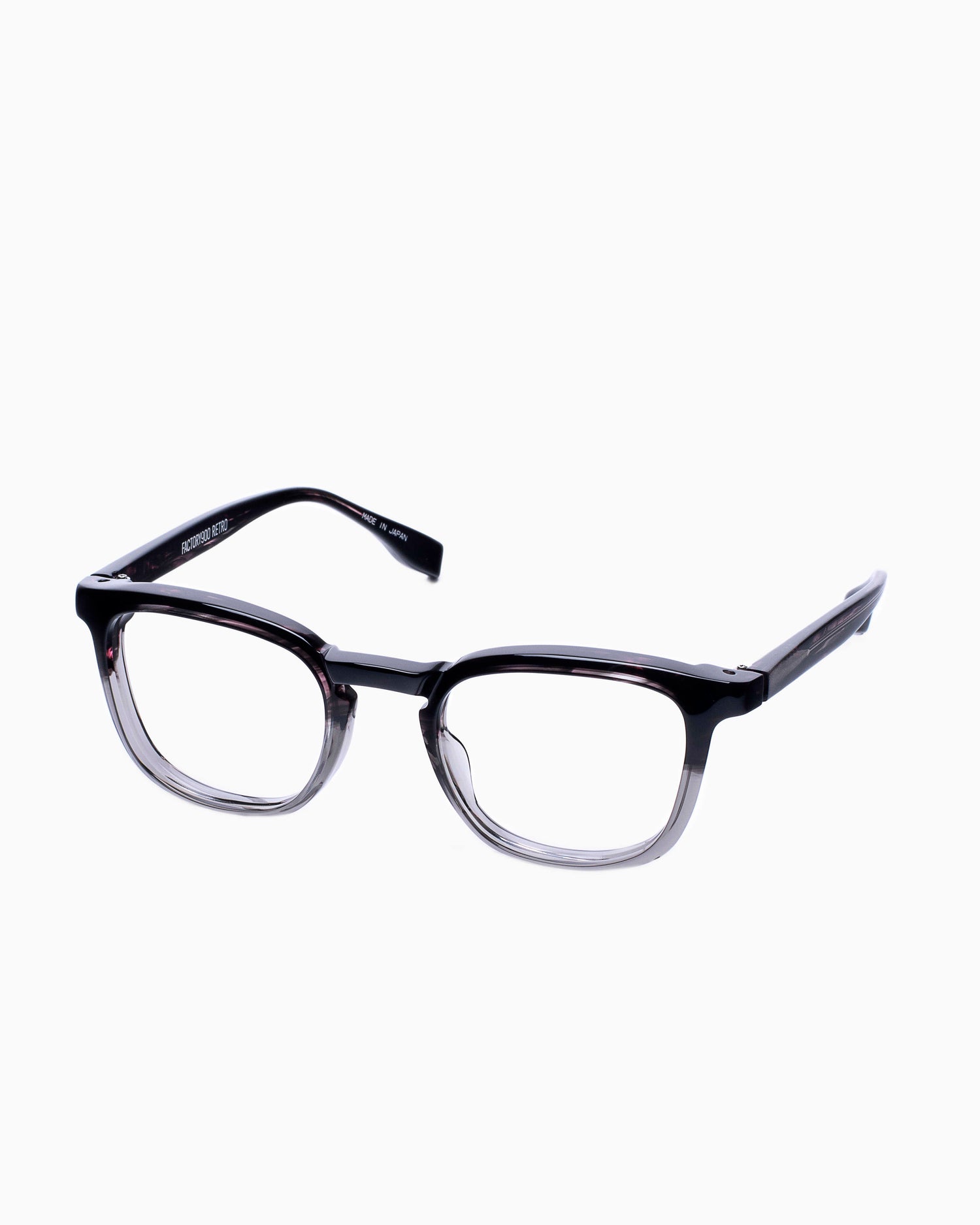 grey plastic rectangle eyeglasses by Factory 900 model RF031, front view, lunettes de vue Gris rectangle