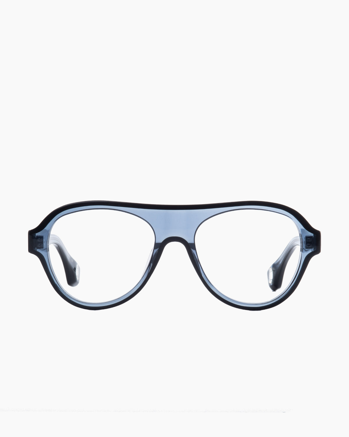 blue plastic aviator eyeglasses by Blake Kuwahara model albini, front view, lunettes de vue aviateur couleur bleu
    >
  </div>
  <button class=