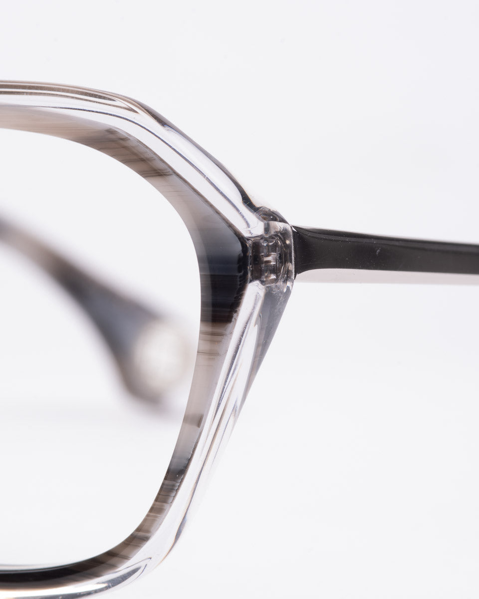 Blake Kuwahara - Gilbert - Gray horn | glasses bar:  Marie-Sophie Dion