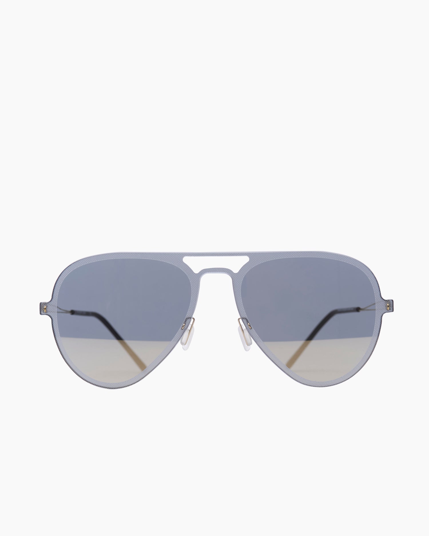 gold metal aviator  sunglassesby monogram model MCHA005S, front view, lunettes de vue or aviateur