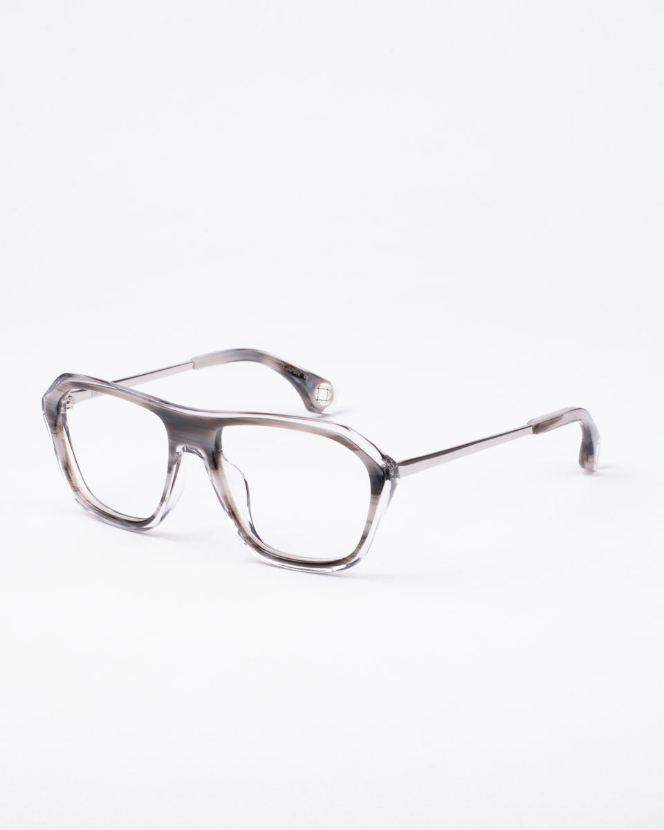 Blake Kuwahara - Gilbert - Gray horn | glasses bar:  Marie-Sophie Dion