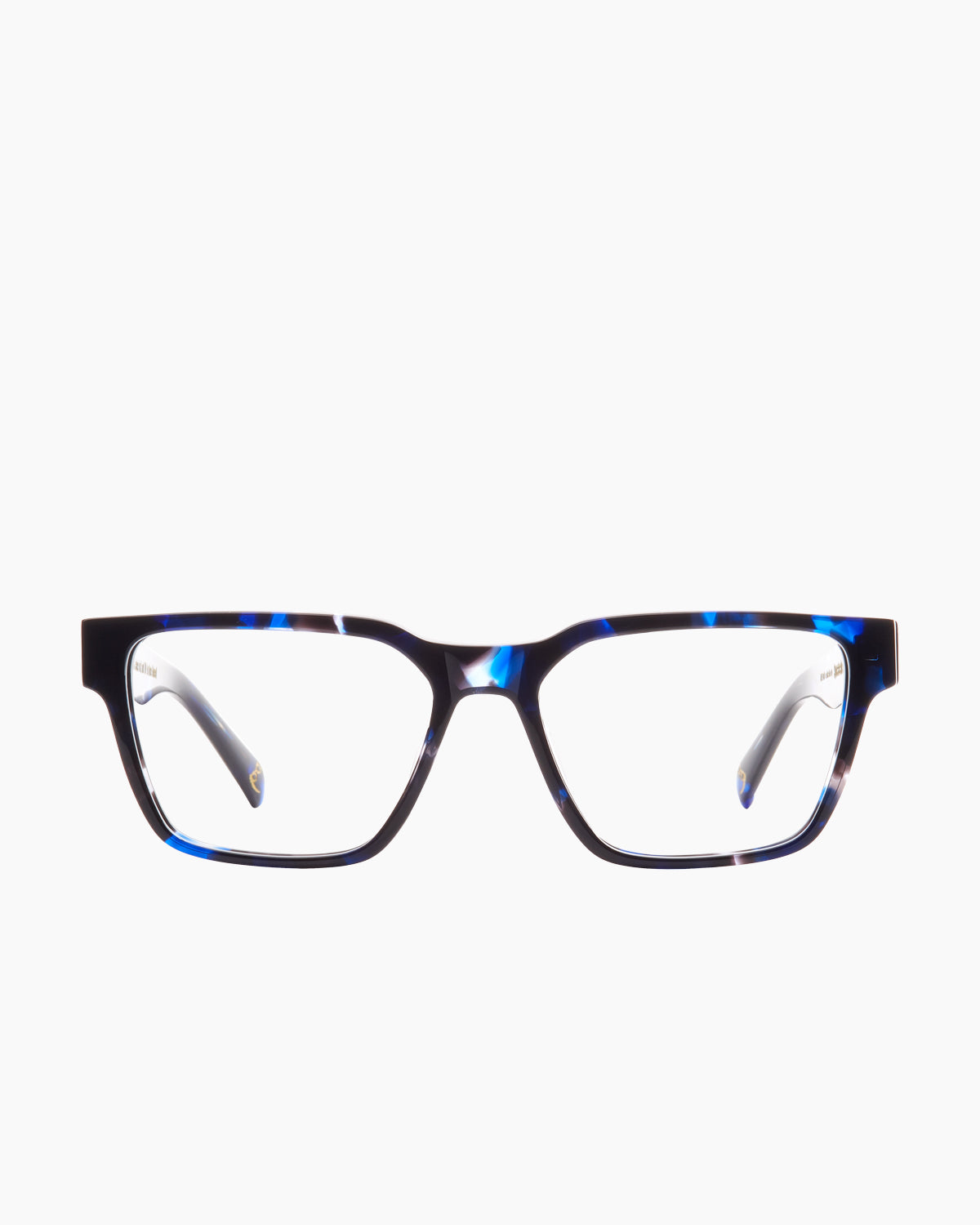 tortoise plastic rectangle eyeglasses by Spectacleeyeworks model Rumi, front view, lunettes de vue rectangle couleur écaille de tortue