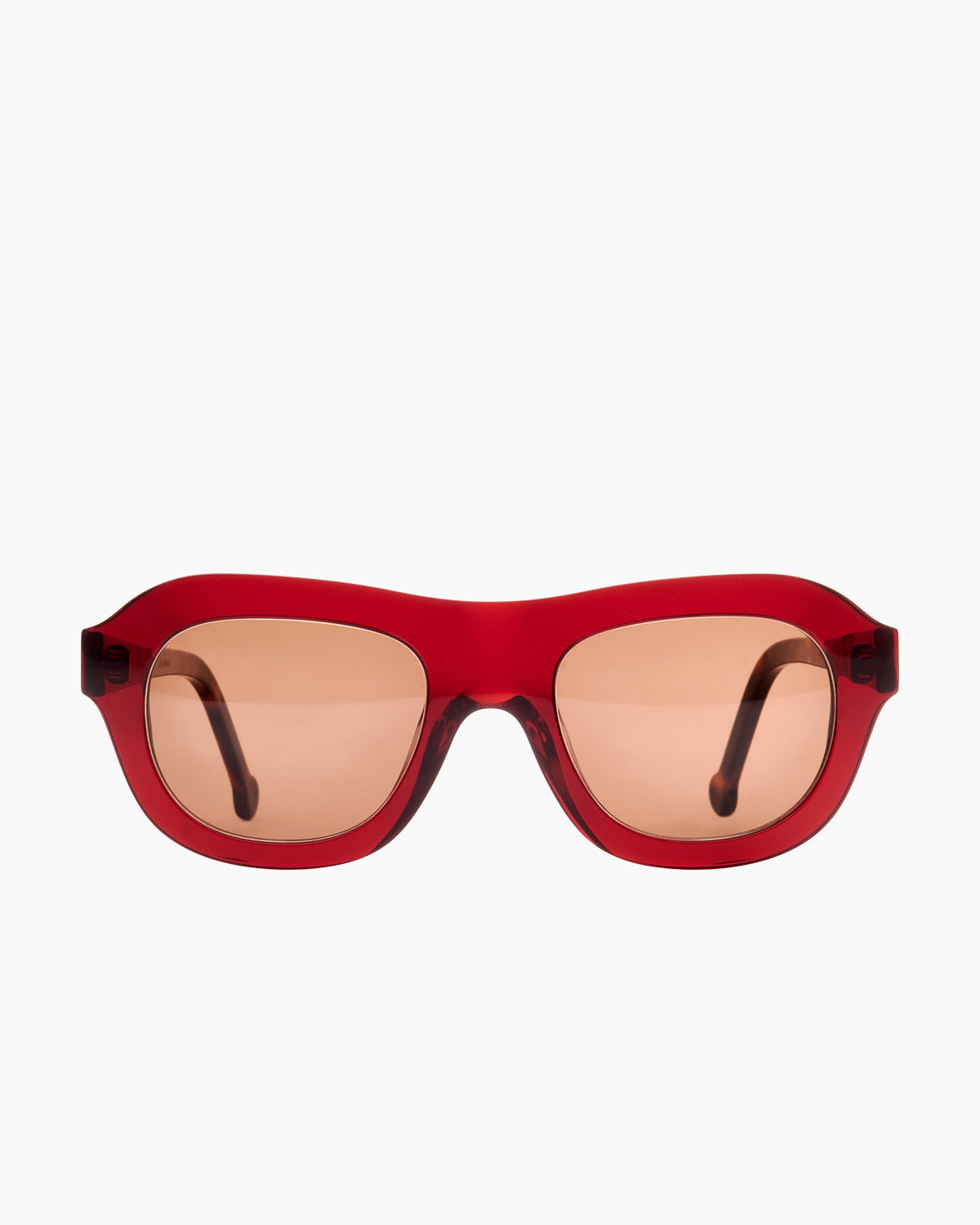 burgundy plastic aviator  sunglassesby Marie-Sophie Dion model AlainSun, front view, lunettes de vue aviateur couleur bourgogne