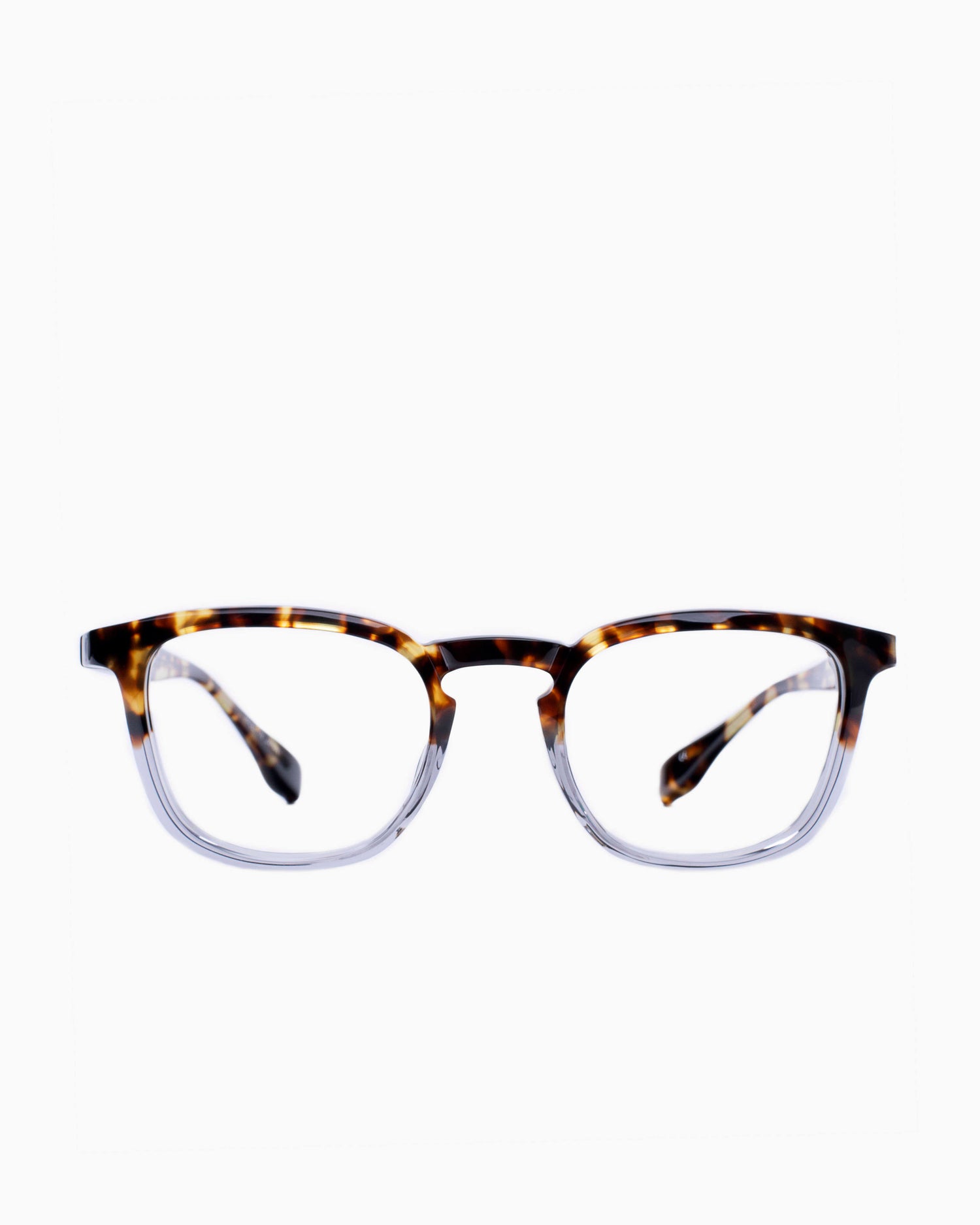 tortoise plastic rectangle eyeglasses by Factory 900 model RF031, front view, lunettes de vue Écaille de tortue rectangle