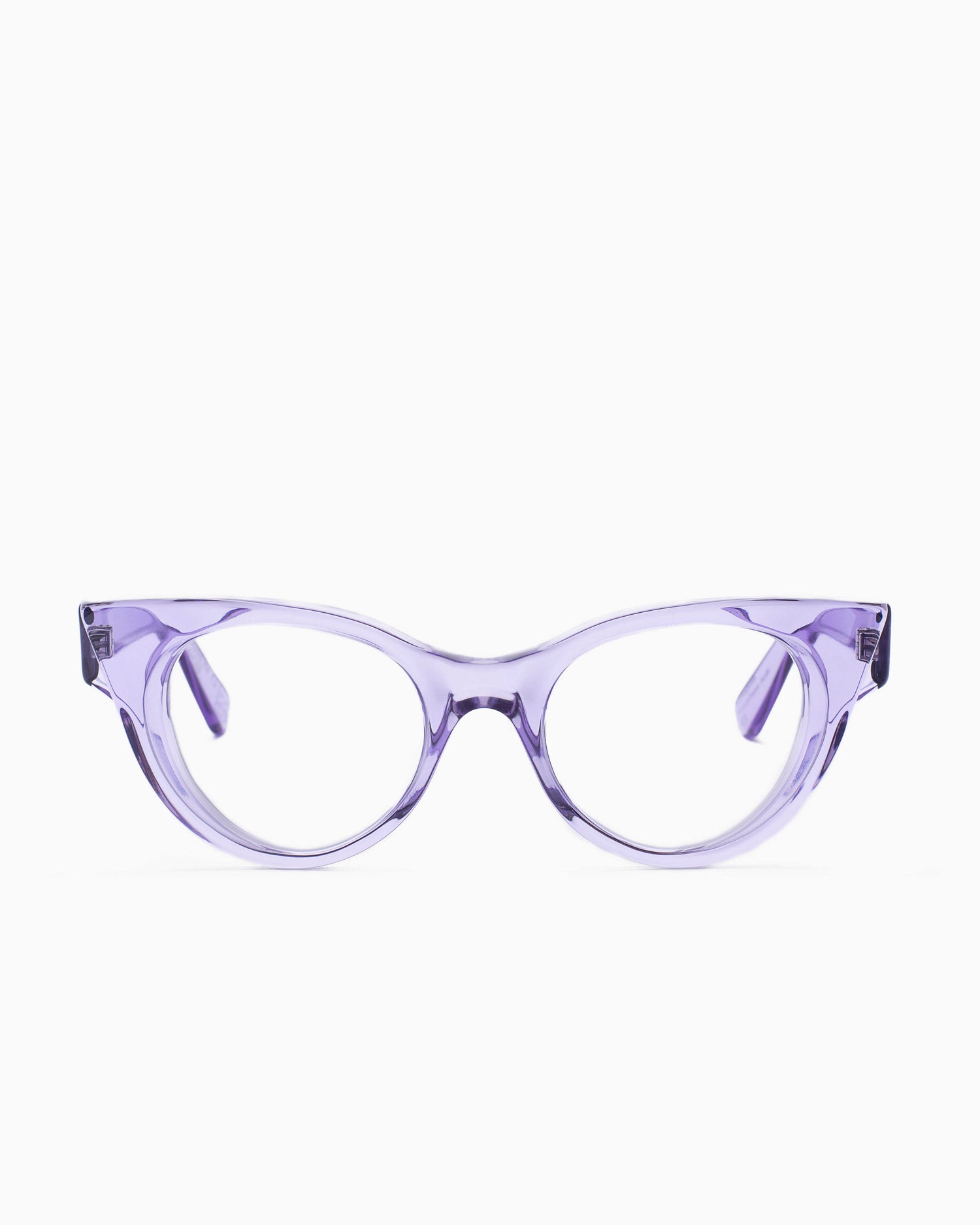 purple plastic cat eyeglasses by Kirk&Kirk model Marilyn, front view, lunettes de vue chat couleur violet
    >
  </div>
  <button class=