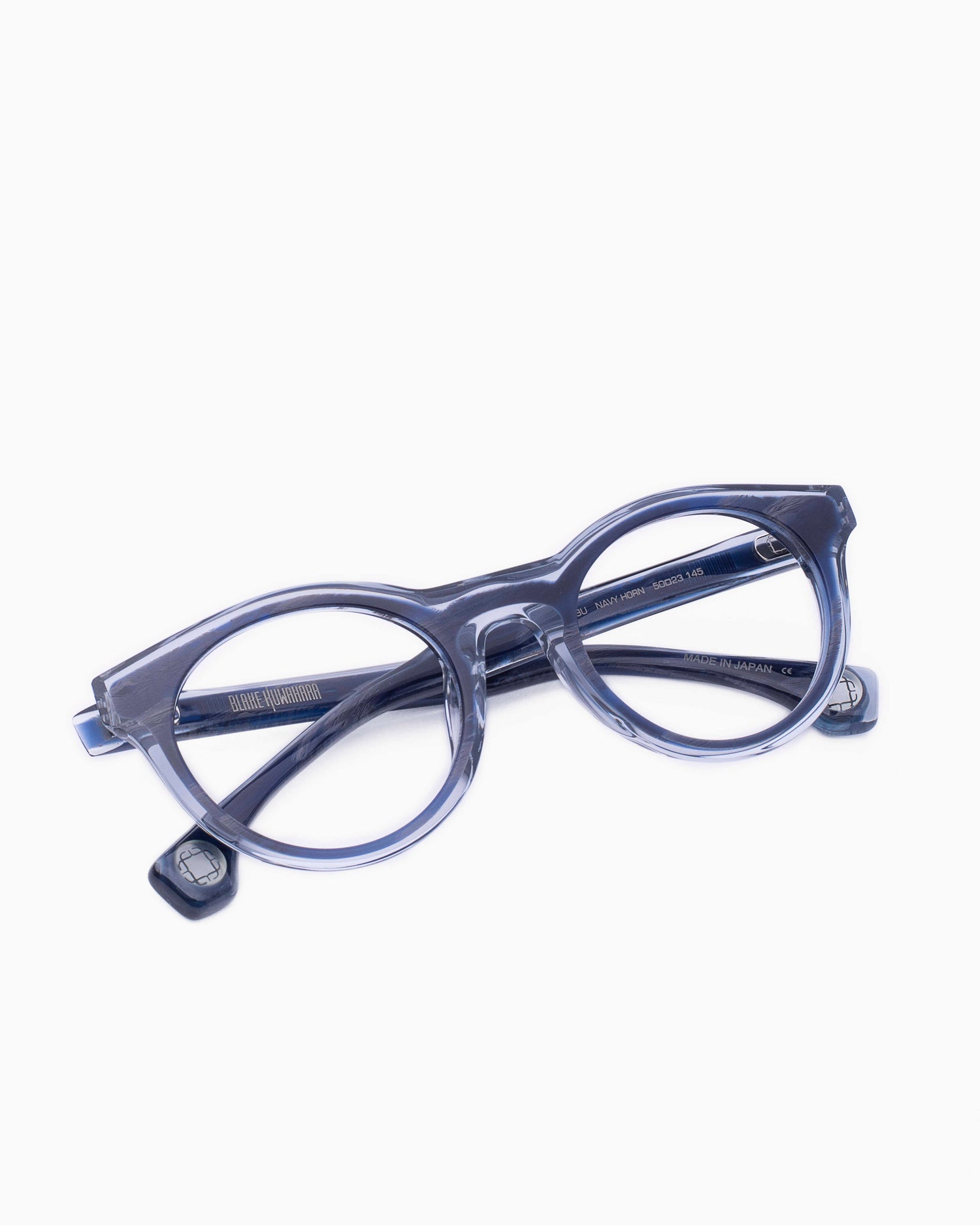 blue plastic oval eyeglasses by Blake Kuwahara model corbu, front view, lunettes de vue ovale couleur Bleu
    >
  </div>
  <button class=
