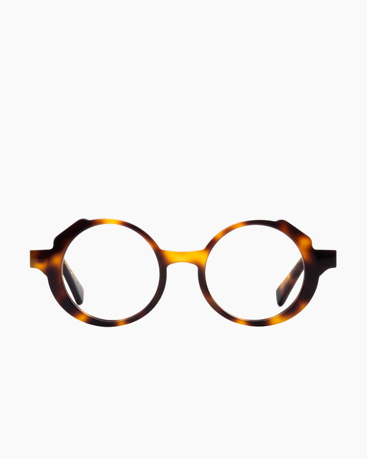 tortoise plastic round eyeglasses by Gamine model Nolita kids, front view, lunettes de vue rond couleur écaille de tortue