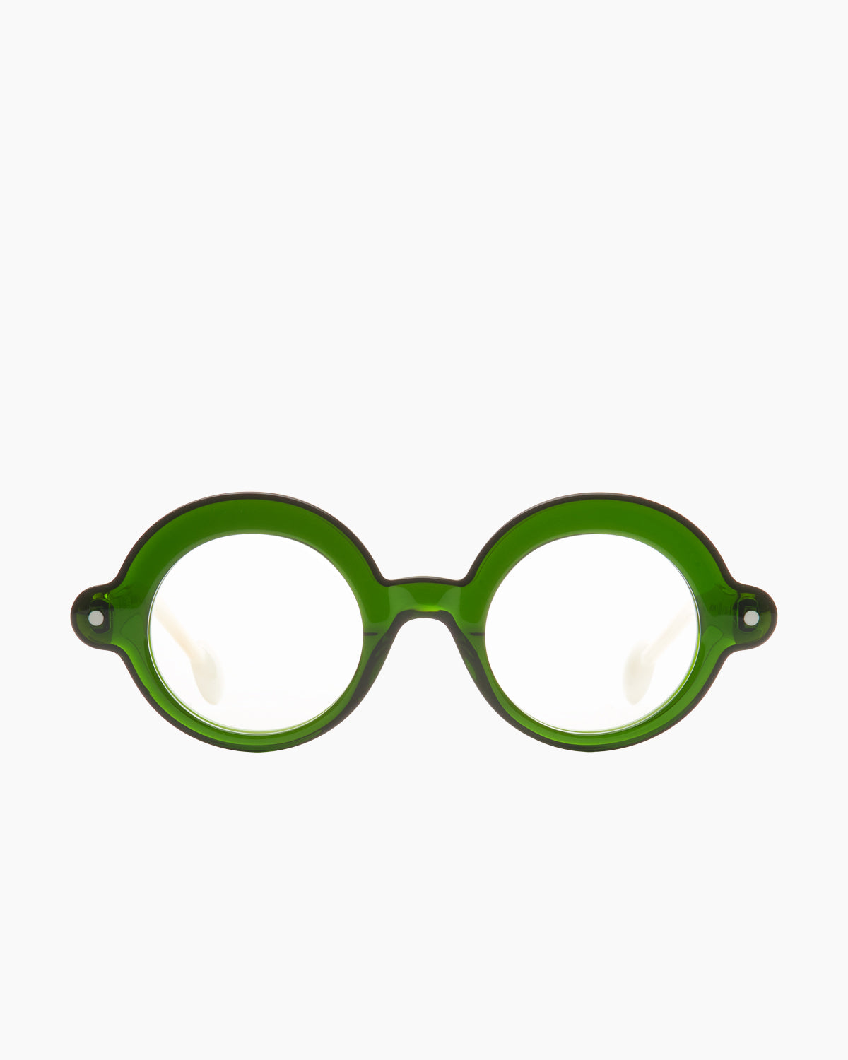 green plastic round eyeglasses by Anne et Valentin model Blup, front view, lunettes de vue rond couleur vert
    >
  </div>
  <button class=
