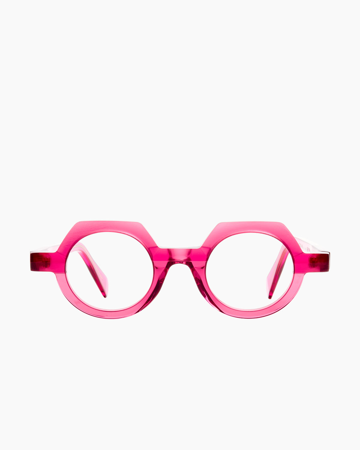 pink plastic round eyeglasses by Anne et Valentin model Rayon, front view, lunettes de vue rond couleur rose
    >
  </div>
  <button class=