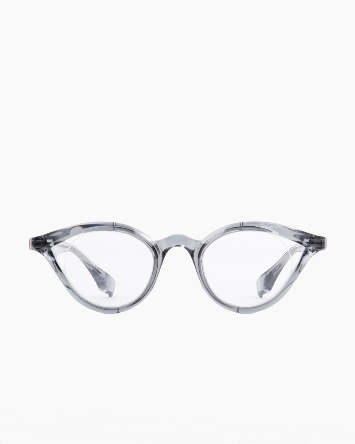 grey plastic cat eyeglasses by Factory 900 model RF140, front view, lunettes de vue chat couleur Gris